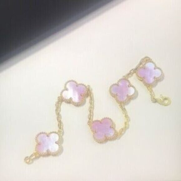 Van Cleef & Arpels Vintage Alhambra bracelet, 5 motifs, 18K yellow gold - Picture 7 of 7